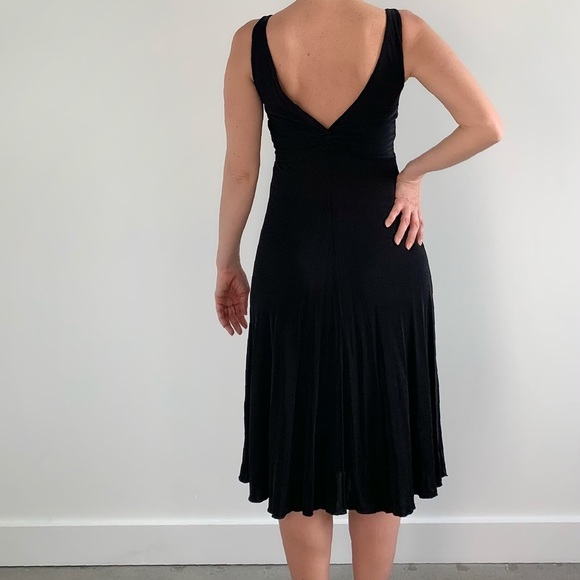 *SOLD* Sandra Angelozzi elegant black midi dress - Picture 6 of 9